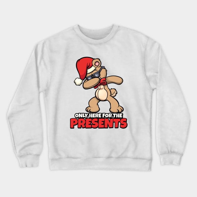 Dabbing Christmas Rabbit Crewneck Sweatshirt by MONMON-75